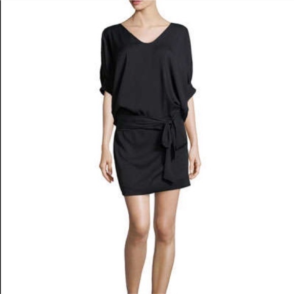 Diane Von Furstenberg Dresses & Skirts - DVF | Black Edna Tie-Waist Dolman Dress